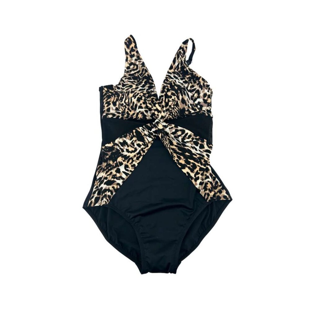 Miradonna | Women's Cheetah Print One Piece Bathing Suit | Various Sizes